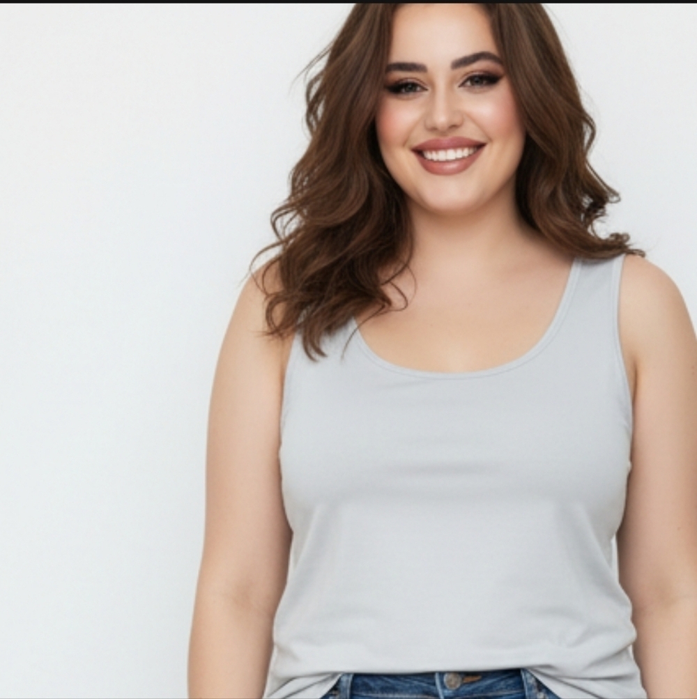 Chico's Soft Gray Sleeveless Tank